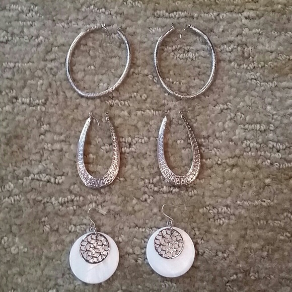 Silver earrings