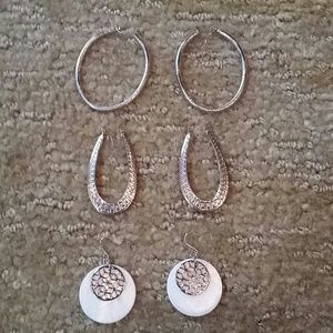 Silver earrings