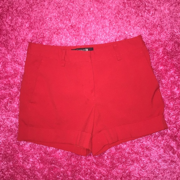 MUST GO! Red high waist shorts