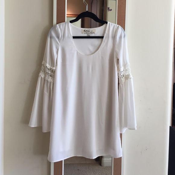 Stone Cold Fox Long Sleeve Dress with Lace Detail