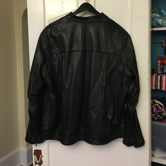 Genuine Leather Biker Jacket XXL - Picture 2 of 2