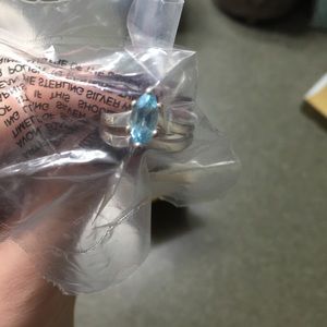 Sterling Silver Blue Topaz Ring