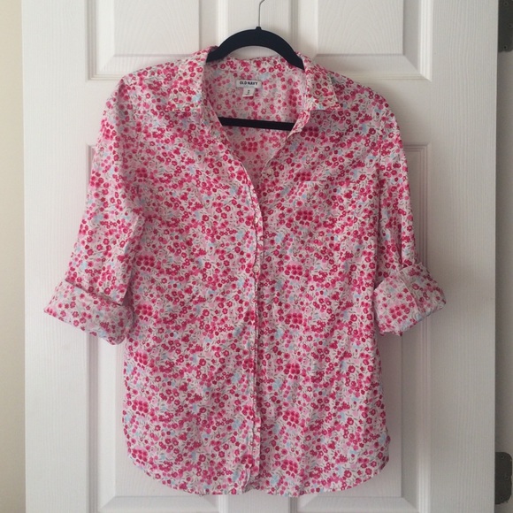 Tuxedo front button down top