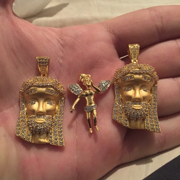 Jesus/angel pendants