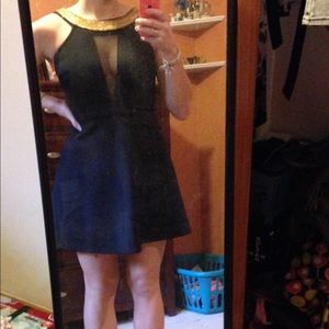 Black skater dress