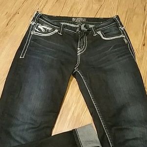 Dark wash Silver jeans