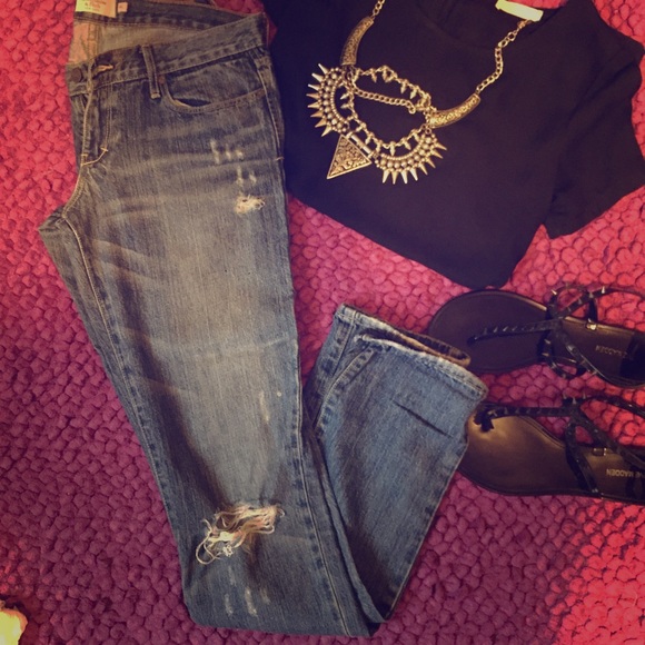 Abercrombie and Fitch Medium Destroyed Denim Jeans