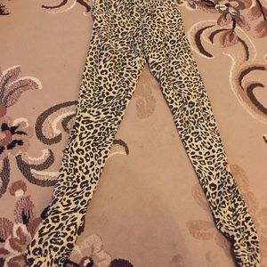 Cheetah print leggings