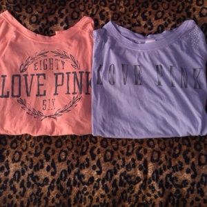 PINK Victoria secret shirts. 2 for the 25