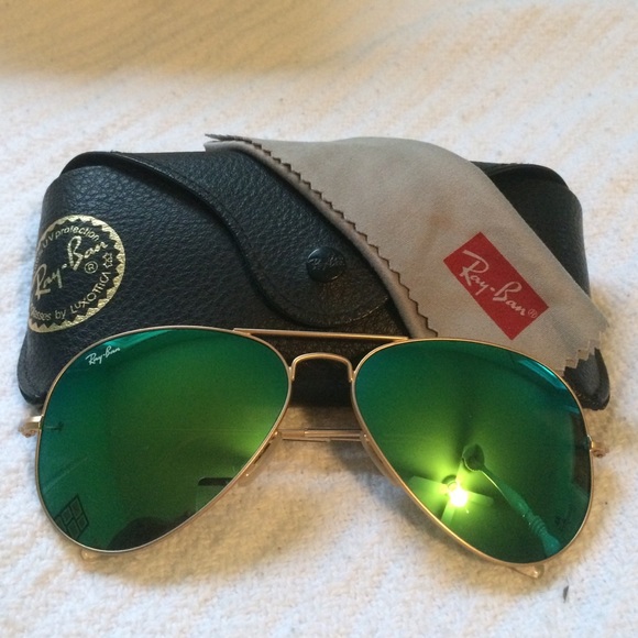 Band New Ray Ban Flash Aviator Sunglasses