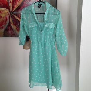 Long Sleeve polka dot Dress
