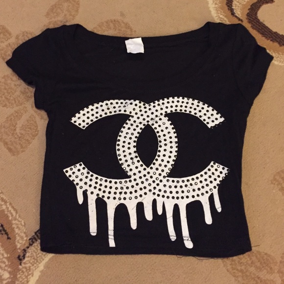 Black crop top