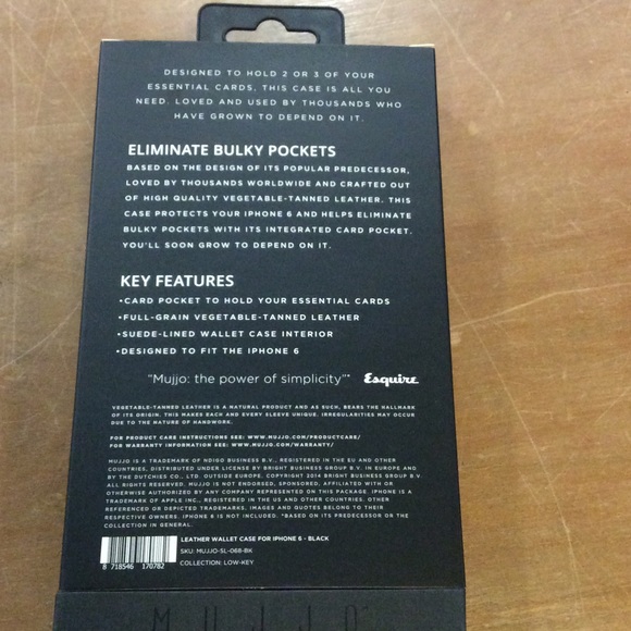 Leather wallet for the iPhone 6 by Mujjo - Picture 2 of 3