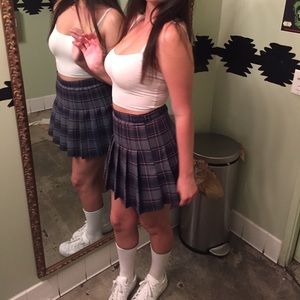 Plaid tennis skirt