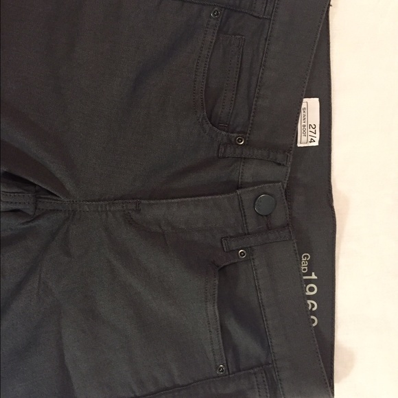 Grey skinny boot jeans