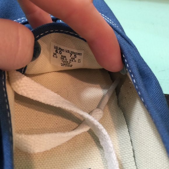 Blue Van Lace Up Shoes OBO - Picture 4 of 4