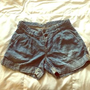 Express High Rise Denim Shorts