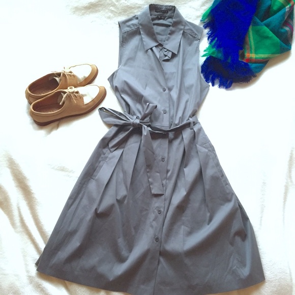 Theory Dresses & Skirts - ⚡️1 DAY SALE⚡️ Theory Sleeveless Shirt Dress