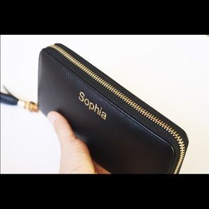 Personalized genuine leather wallet