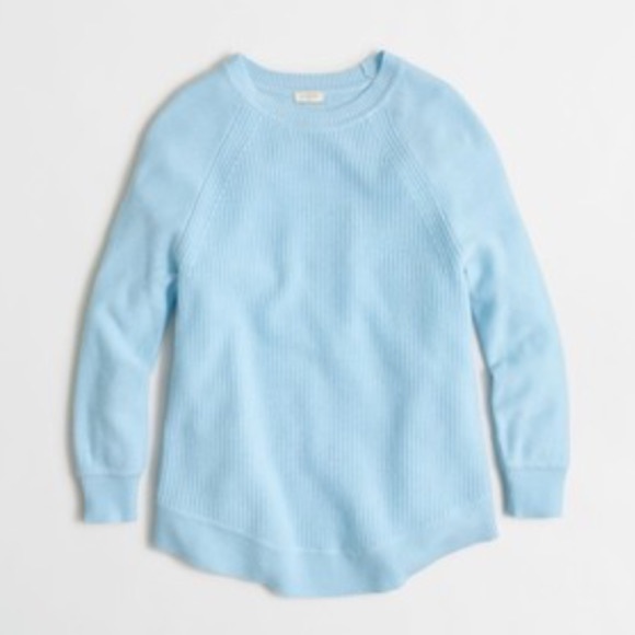 Final! J. Crew FACTORY curved hem sweater