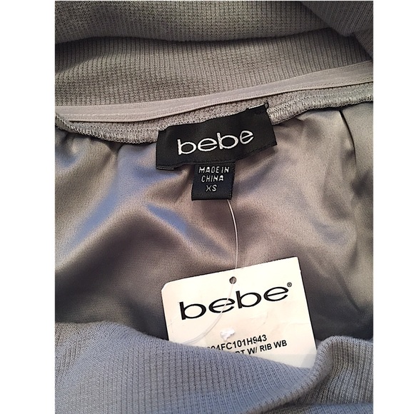 πHP 12/21π NWT Bebe sequin skirt silver gray XS - Picture 3 of 4