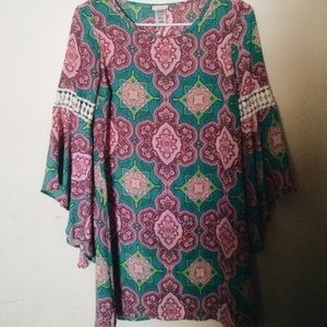 NWOT colorful boho dress