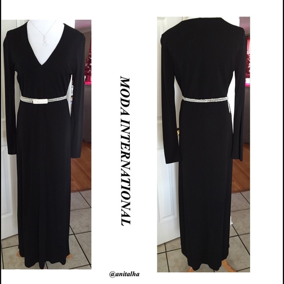 Moda International Dresses & Skirts - 🏁FINAL! Black Maxi Dress