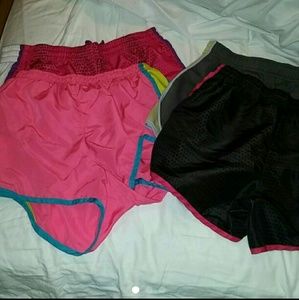4 pair of workout shorts