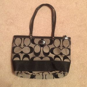 Black coach purse