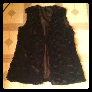 Faux fur vest