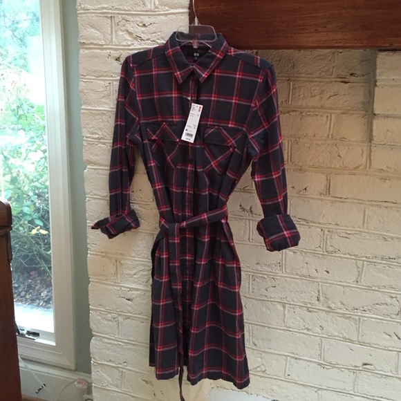 Uniqlo Flannel Dress NWT