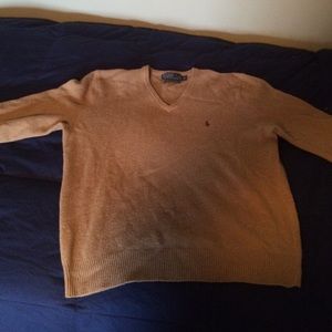 Polo Ralph Lauren 100% Lamb's Wool V-Neck Sweater