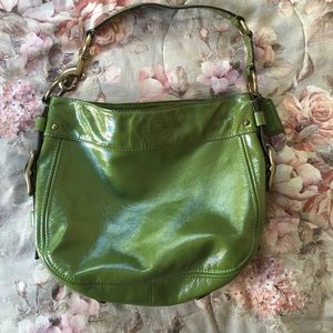 Green coach purse