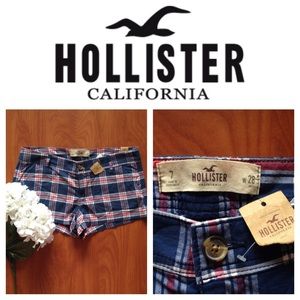 Hollister plaid shorts!