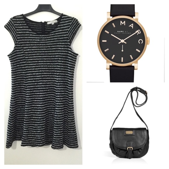 LOFT Stripe Knit Dress