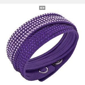 purple crystal bracelet