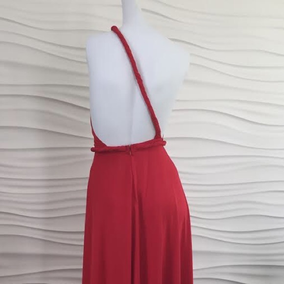 AS SEEN ON KHLOE KARDASHIAN Abyss Red Gown - Picture 4 of 4