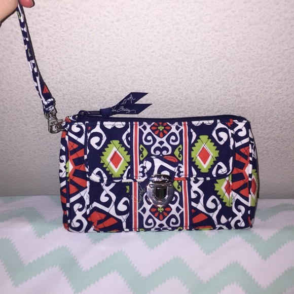 Vera Bradley Pushlock Wristlet Sun Valley