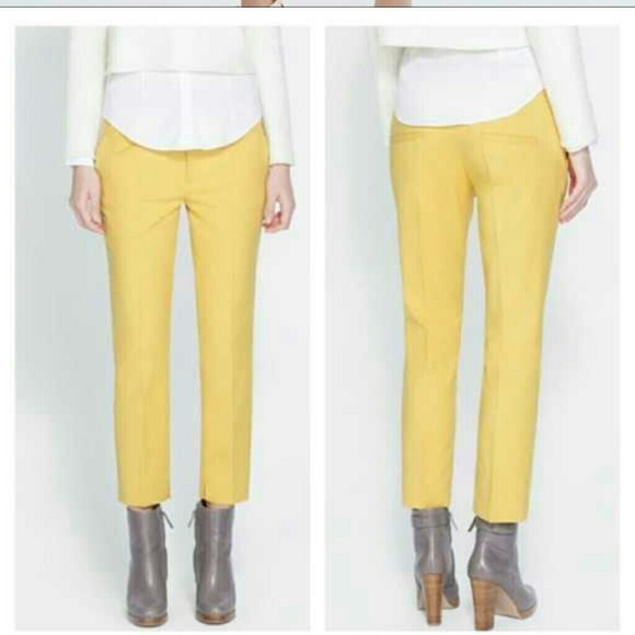 NWT - Zara Yellow Trousers