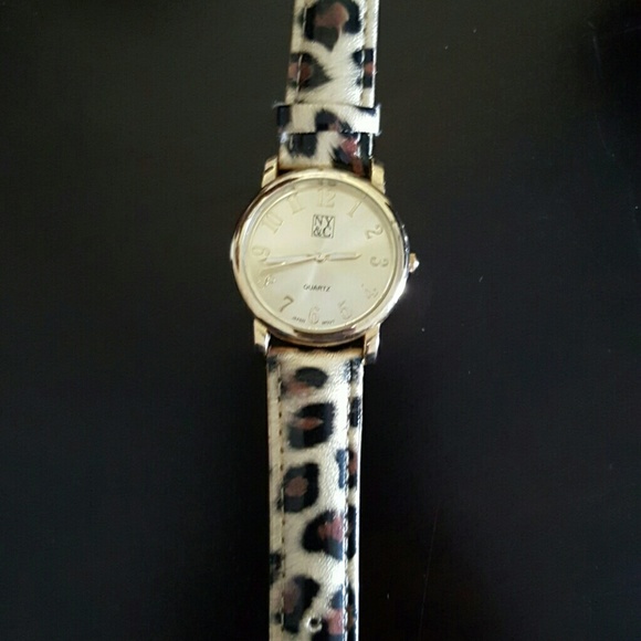 New york and company cheetah print watch