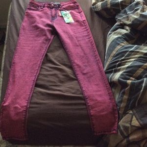 High waisted skinny jeans