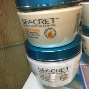Salt scrub and lotion
