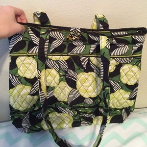 Vera Bradley Tote in pattern La Neon Rose