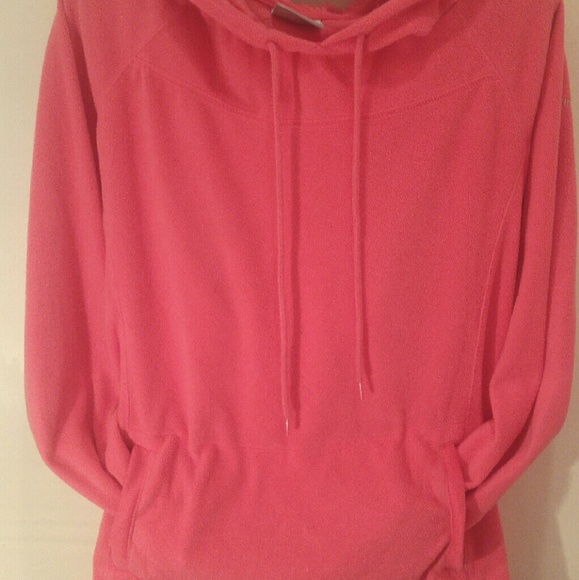 Pink Fleece Pullover Hoodie- by Columbia - Picture 2 of 4