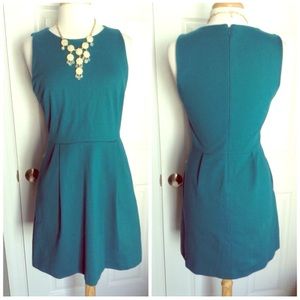 Madewell keynote dress in teal