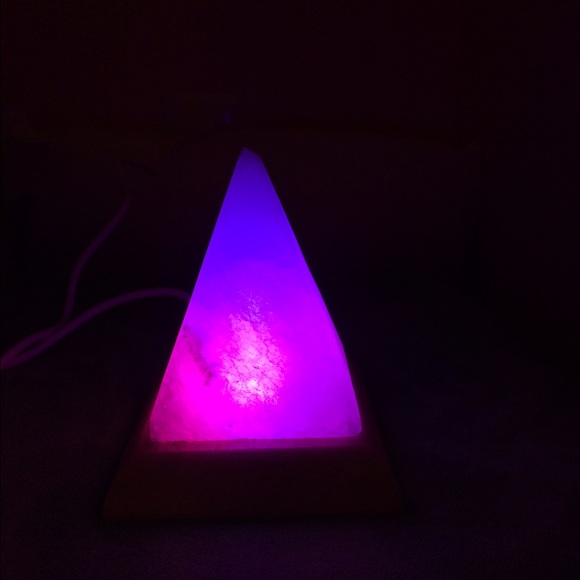 Color changing light up 3-D triangle