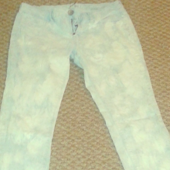 Acid washed pants
