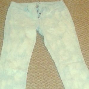 Acid washed pants