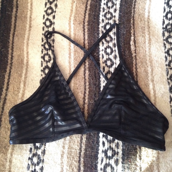 American Apparel Other - American Apparel Black Striped Racerback Bralette