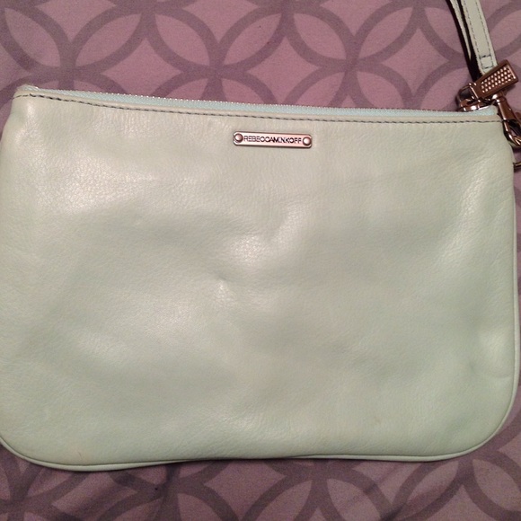 Rebecca Minkoff Bags Rebecca Minkoff Mint Mini Mac Wristlet Poshmark